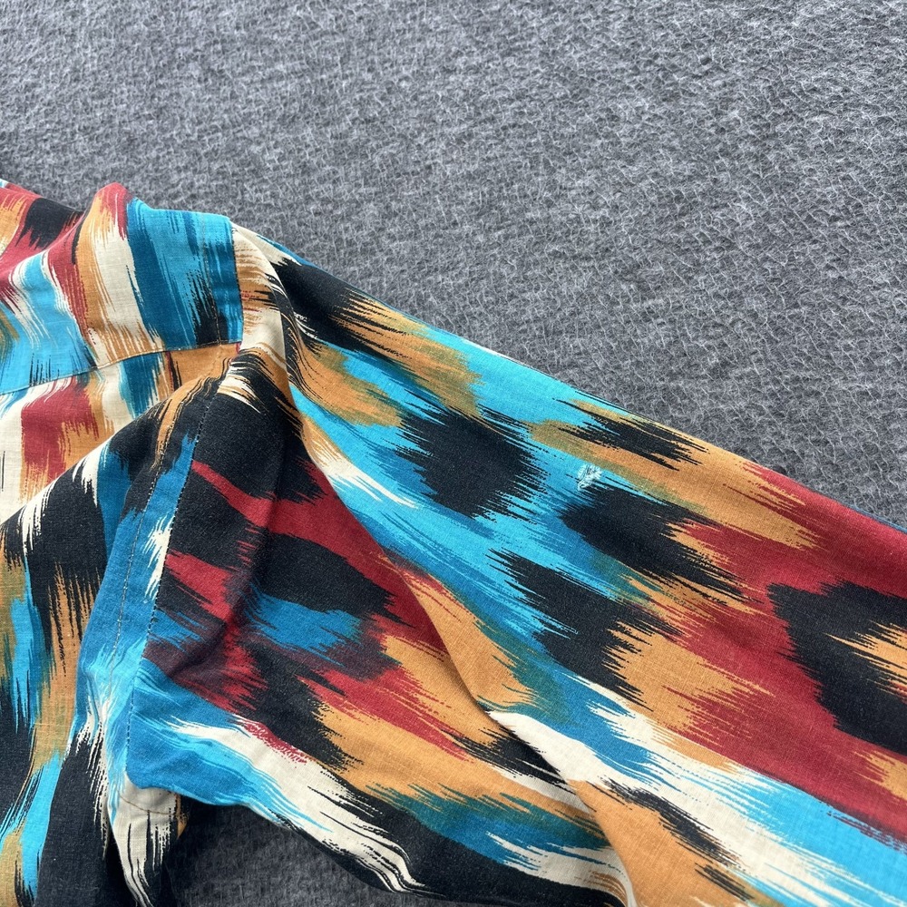 Wrangler Brushpopper Shirt Mens 16-33 Made in USA Western Tribal Native LS *FLAW - Picture 11 of 12